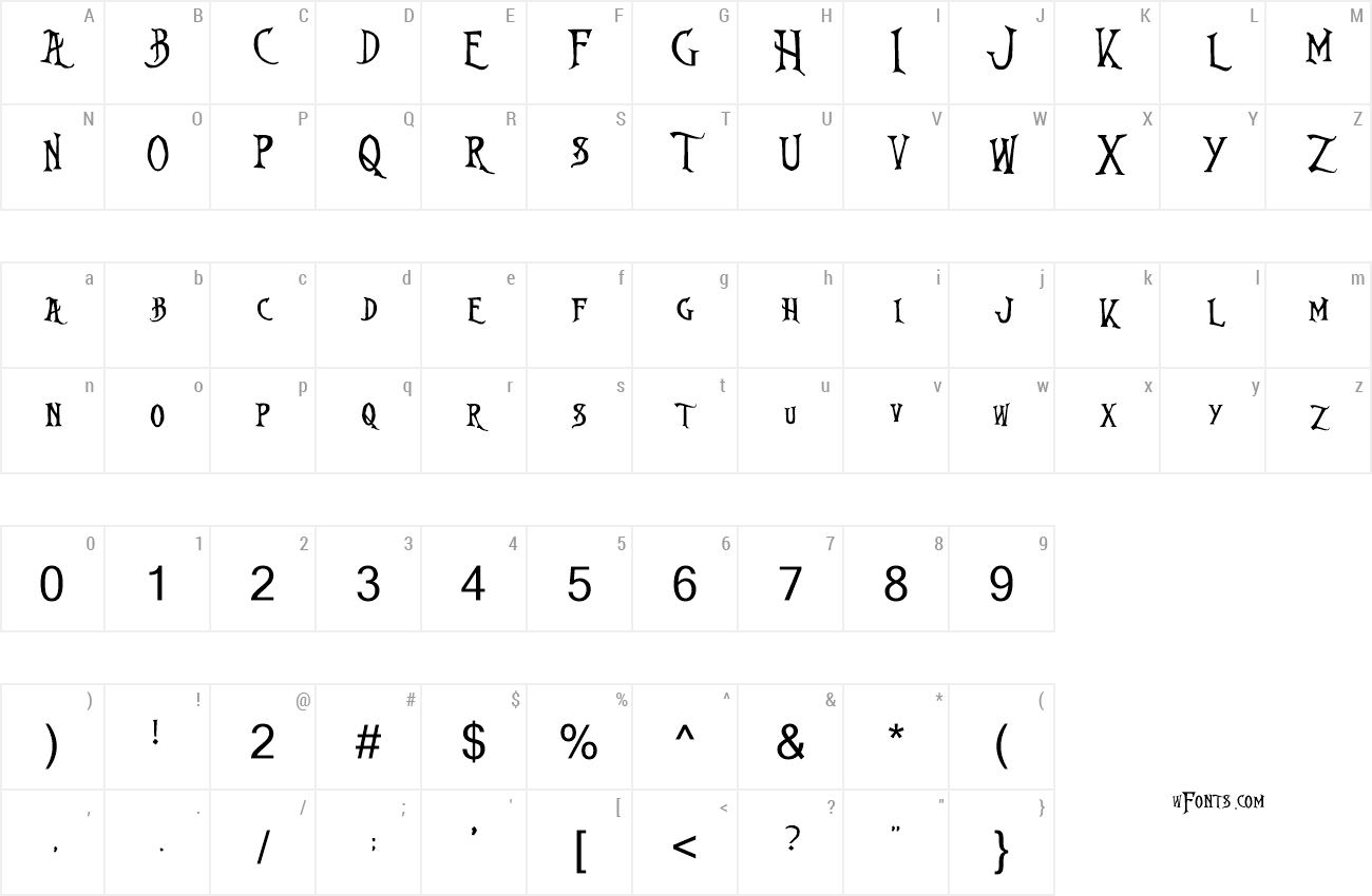 Download Free Font Nightmare Before Christmas